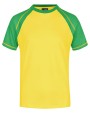 JAMES & NICHOLSON Tee-shirt bicolore homme T-Shirt personalisierbar