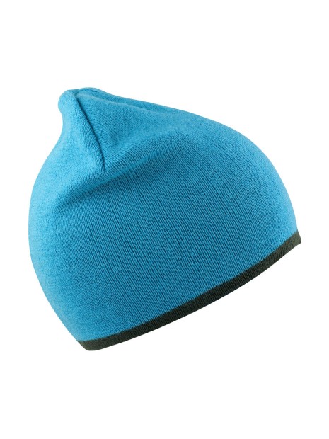 RESULT Reversible Fashion Fit Hat aqua/gris personnalisable