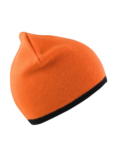 RESULT Reversible Fashion Fit Hat BRIGHT ORANGE/BLACK personnalisable
