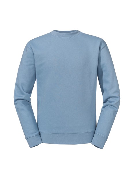 RUSSELL Sweat-shirt col rond Authentic mineral blue personnalisable