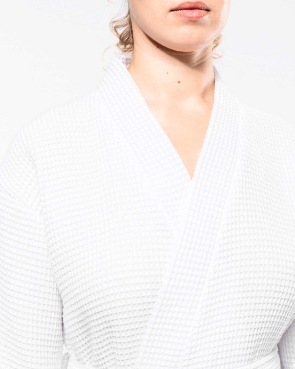Bad artikel KARIBAN Kimono Badjas Honinggraatstructuur voor bedrukking &amp; borduring
