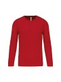 PROACT T-shirt de sport manches longues homme rouge personnalisable