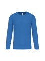 PROACT T-shirt de sport manches longues homme bleu aqua personnalisable