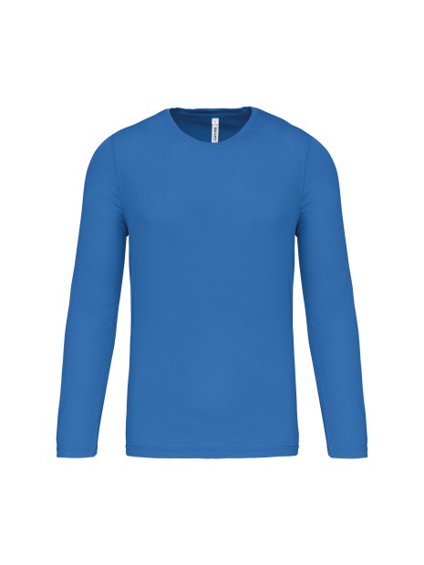 PROACT T-shirt de sport manches longues homme bleu aqua personnalisable