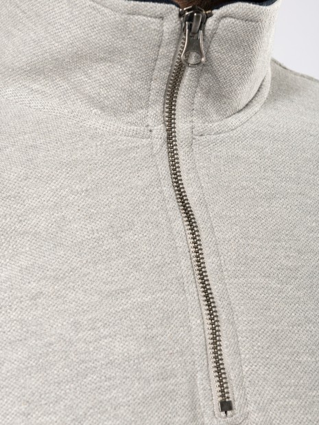 Sweat-shirts à personnaliser KARIBAN Trucker > sweat-shirt piqué col zippé homme 