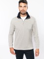 Sweat-shirts à personnaliser KARIBAN Trucker > sweat-shirt piqué col zippé homme 