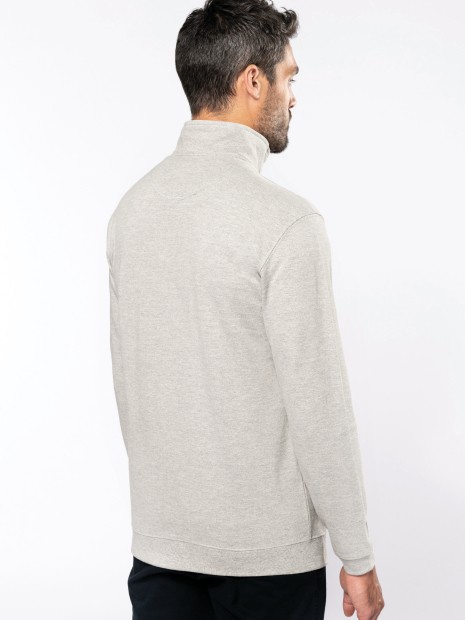 Sweat-shirts à personnaliser KARIBAN Trucker > sweat-shirt piqué col zippé homme 