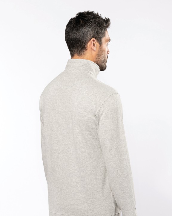 KARIBAN Trucker > Zip Neck Sweat-Shirt Sweatshirt personalisierbar