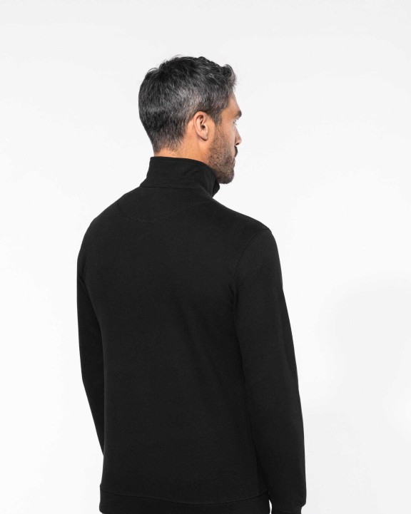 KARIBAN Trucker > Zip Neck Sweat-Shirt Sweatshirt personalisierbar