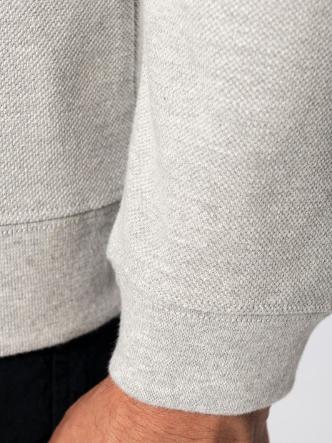 Sweat-shirts à personnaliser KARIBAN Trucker > sweat-shirt piqué col zippé homme 