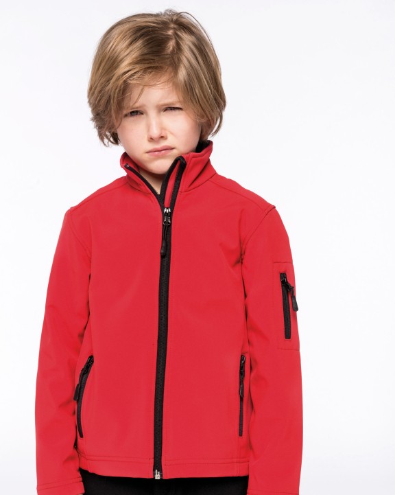 KARIBAN Kinder Softshell-Jacke Softshell personalisierbar