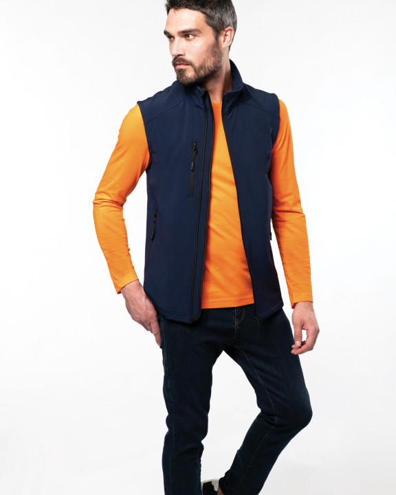 KARIBAN Herren Softshell Bodywärmer Softshell personalisierbar