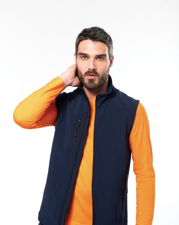 KARIBAN Herren Softshell Bodywärmer Softshell personalisierbar