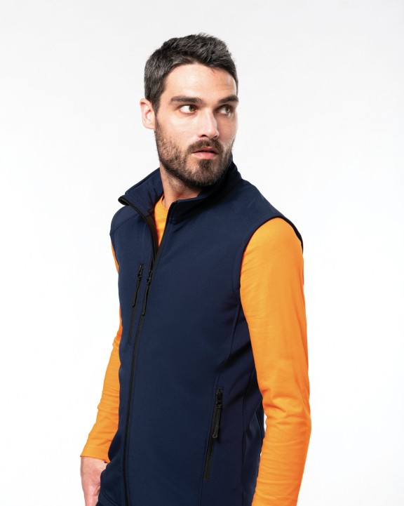 KARIBAN Herren Softshell Bodywärmer Softshell personalisierbar