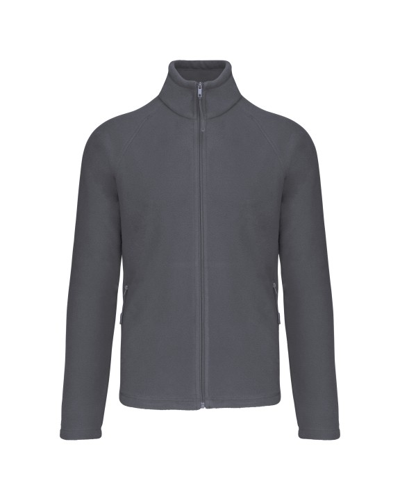 Polar Fleece KARIBAN Microfleece met rits en raglanmouwen heren voor bedrukking &amp; borduring