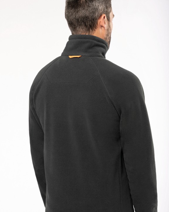 Laine polaire personnalisable KARIBAN Veste micropolaire zippée manches raglan homme