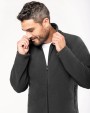 Laine polaire personnalisable KARIBAN Veste micropolaire zippée manches raglan homme