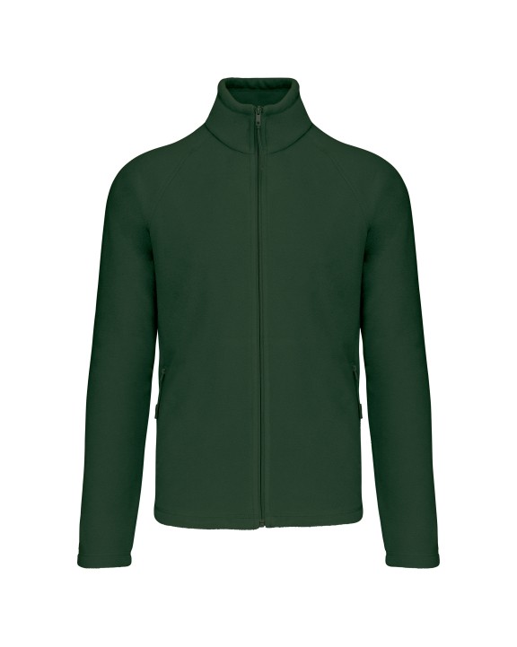 Polar Fleece KARIBAN Microfleece met rits en raglanmouwen heren voor bedrukking &amp; borduring