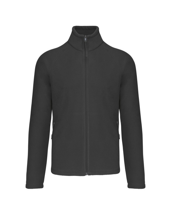 Polar Fleece KARIBAN Microfleece met rits en raglanmouwen heren voor bedrukking &amp; borduring