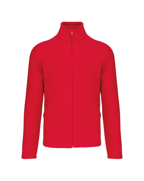 Polar Fleece KARIBAN Microfleece met rits en raglanmouwen heren voor bedrukking &amp; borduring
