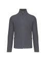 KARIBAN Veste micropolaire zippée manches raglan homme gris convoi personnalisable