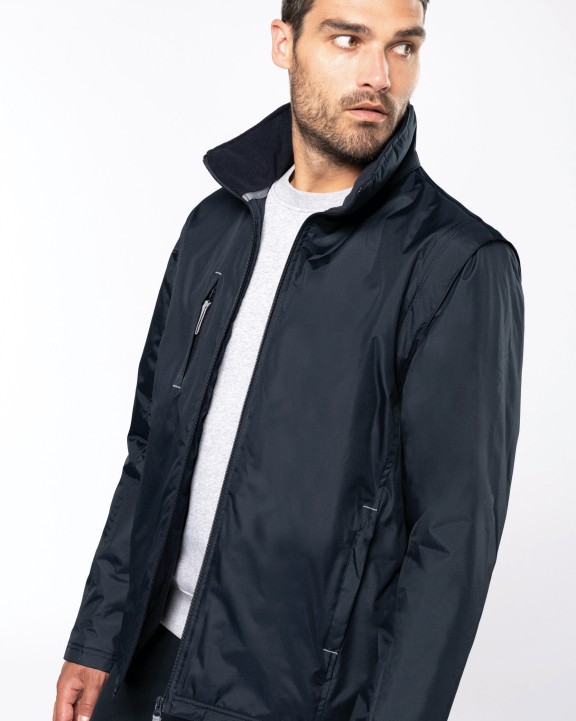 KARIBAN Jacke mit abnehmbaren Ärmeln Mann Jacke personalisierbar