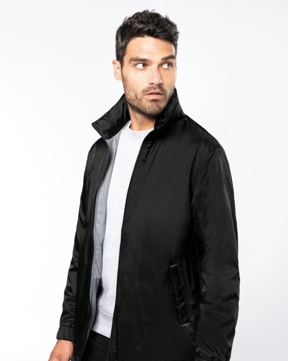 KARIBAN Gefütterte Windjacke für Herren Jacke personalisierbar