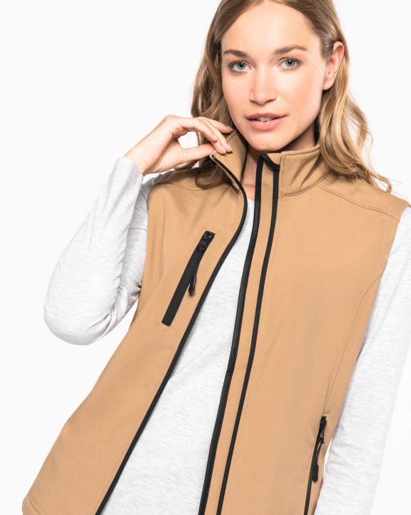 KARIBAN Damen Softshell Bodywärmer Softshell personalisierbar