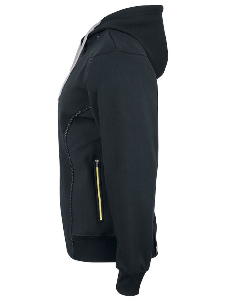 PROJOB 2116 SWEATSHIRTFULL ZIP noir personnalisable