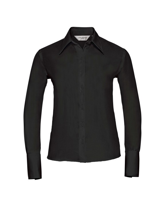 RUSSELL Ladies'' Long Sleeve Ultimate Non-Iron Shirt Hemd personalisierbar
