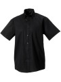 RUSSELL Chemise homme manches courtes Non Iron - classique noir personnalisable