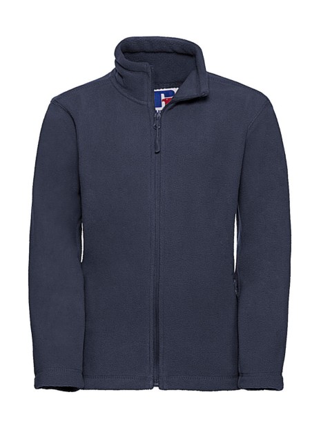 RUSSELL Children’s Full Zip Outdoor Fleece french marine personnalisable