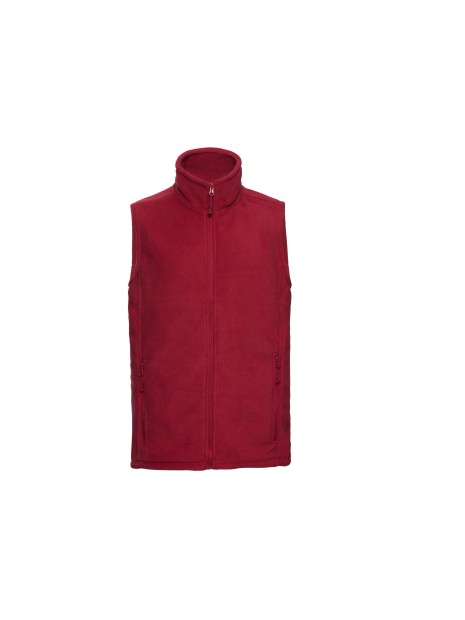 RUSSELL Gilet polaire homme rouge classique personnalisable