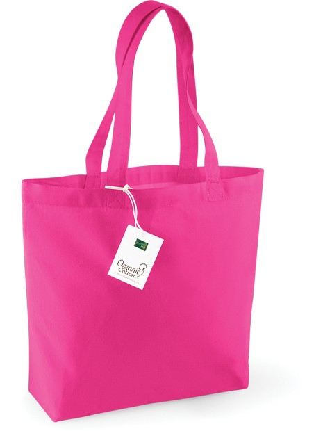 WESTFORDMILL Sac coton bio shopping FUCHSIA personnalisable