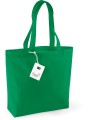 WESTFORDMILL Sac coton bio shopping vert kelly personnalisable
