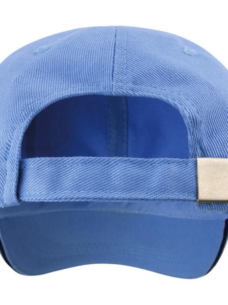 Casquettes à personnaliser RESULT Heavy Cotton Drill Cap bleu ciel/bleu marine