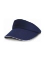 RESULT Sport Visor bleu marine/blanc personnalisable