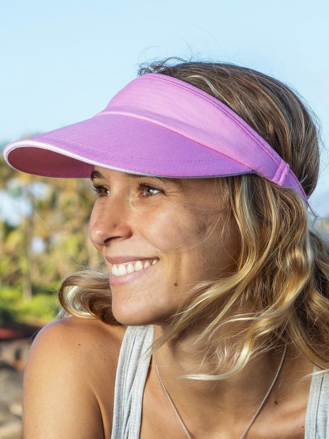 Casquettes à personnaliser RESULT Sport Visor rose/blanc
