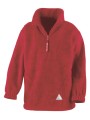 RESULT R33J Kids 1/4 Zip Fleece rouge personnalisable