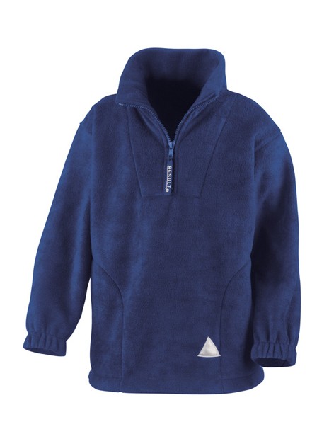 RESULT R33J Kids 1/4 Zip Fleece bleu royal personnalisable