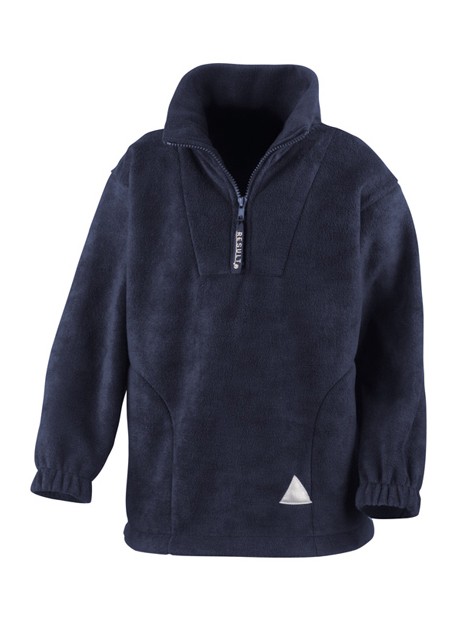 RESULT R33J Kids 1/4 Zip Fleece bleu marine personnalisable