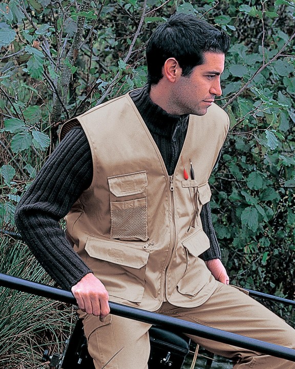 Jas RESULT Safari Waistcoat voor bedrukking &amp; borduring