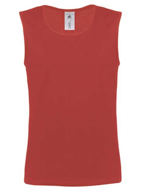 B&C Débardeur homme Move rouge personnalisable