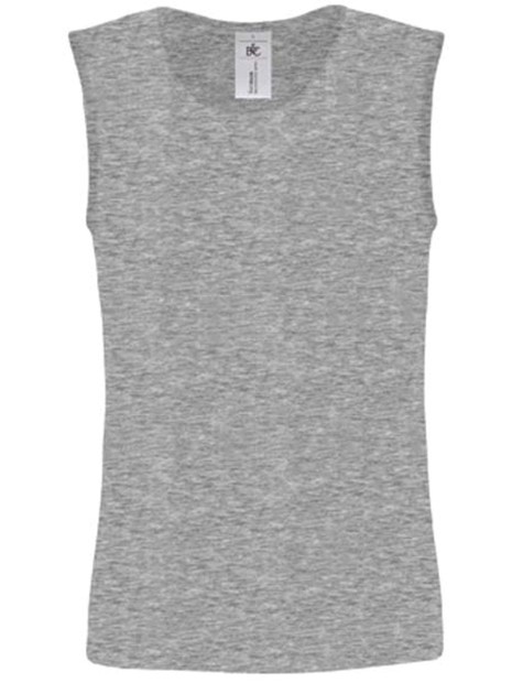 B&C Débardeur homme Move gris sport personnalisable