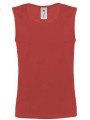B&C Débardeur homme Move rouge personnalisable
