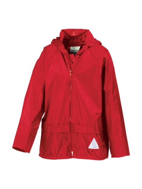 RESULT Junior Waterproof Jacket/Trouser Set rouge personnalisable