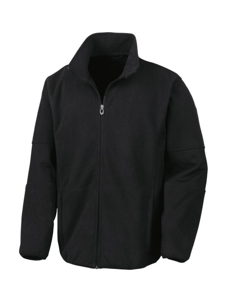 RESULT OSAKA COMBED PILE SOFTSHELL JACKET noir personnalisable