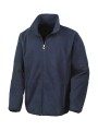 RESULT OSAKA COMBED PILE SOFTSHELL JACKET bleu marine personnalisable