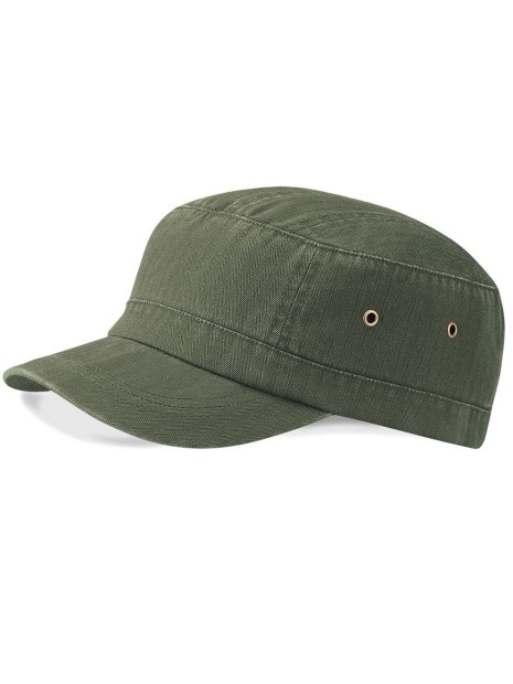 BEECHFIELD URBAN ARMY CAP vintage olive personnalisable