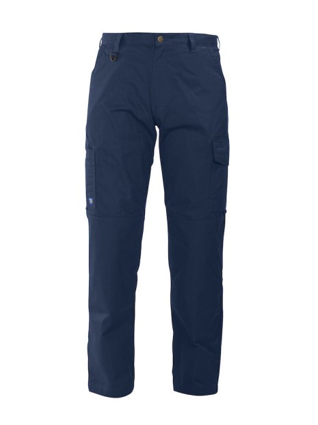 PROJOB 2506 PANTALON COTON A/ GENOUILLERES bleu marine personnalisable